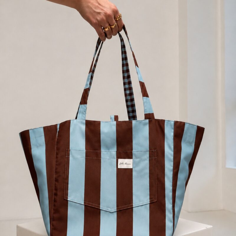 Torba Daily — niebieskie pasy