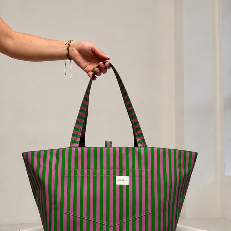 Torba Daily — zielone pasy